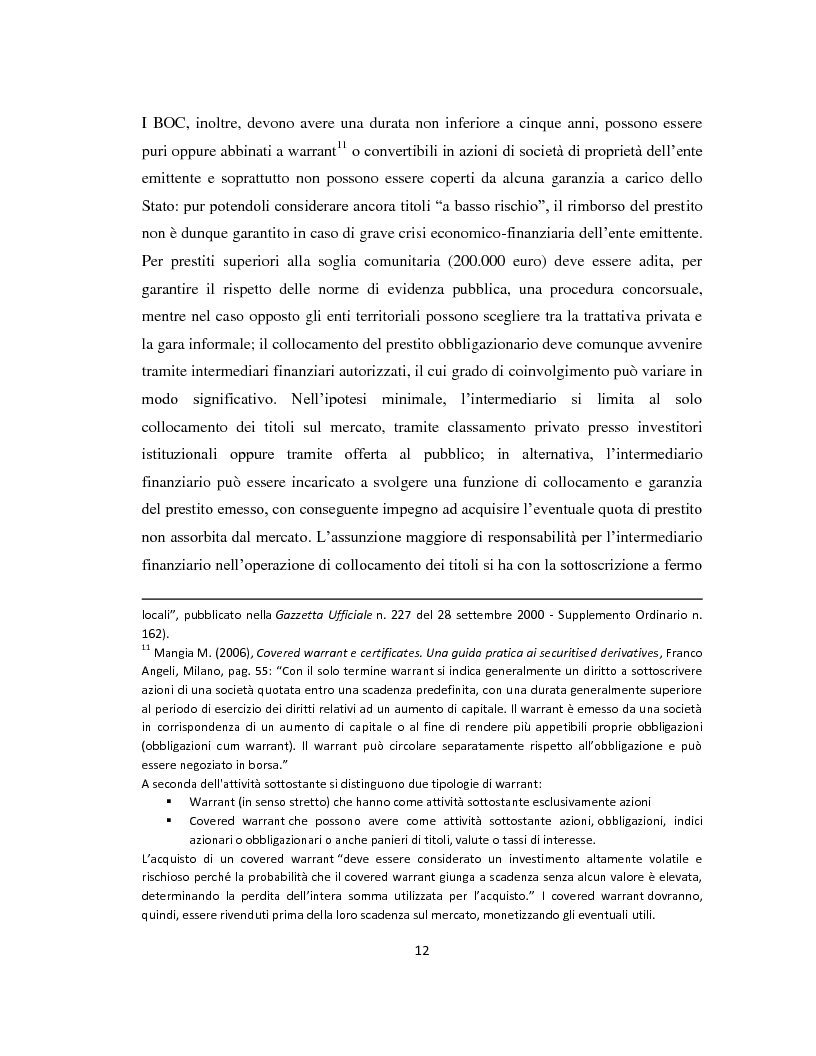 Anteprima della tesi: Il project financing come strumento di sviluppo del partenariato pubblico privato, Pagina 9