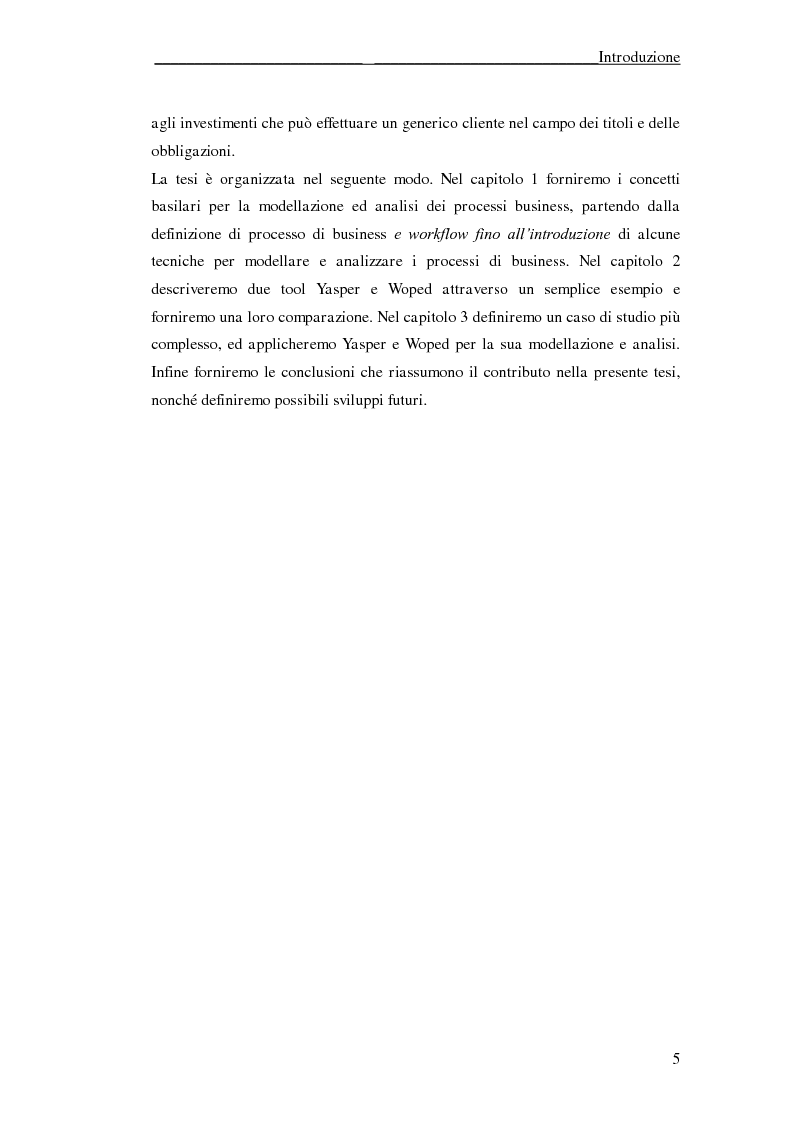 Anteprima della tesi: Un'applicazione di Yasper e Woped per la modellazione ed analisi di processi di business, Pagina 3