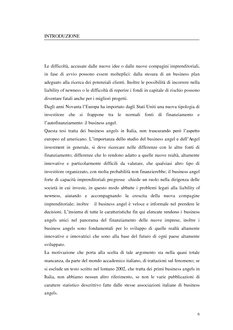 Anteprima della tesi: Caratteristiche ed evoluzioni dei business angels in Italia, Pagina 2