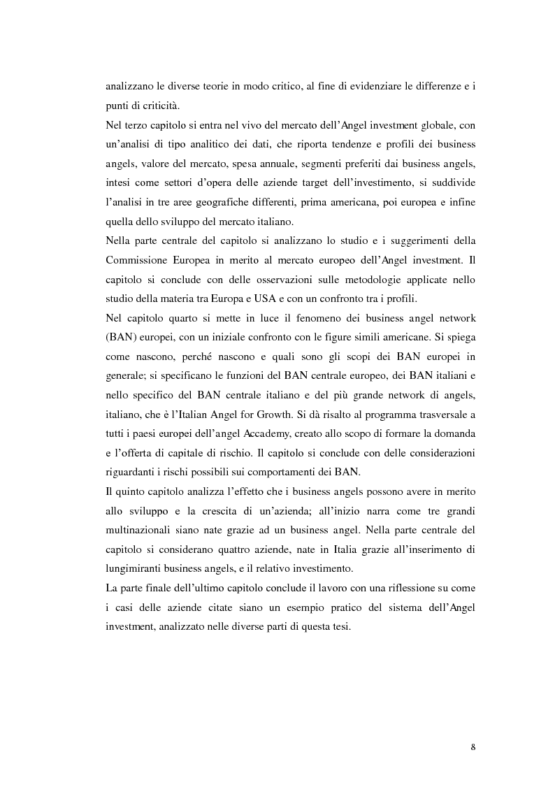 Anteprima della tesi: Caratteristiche ed evoluzioni dei business angels in Italia, Pagina 4