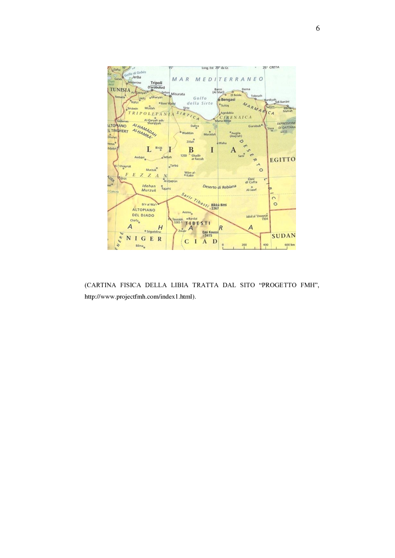 Anteprima della tesi: Le relazioni economiche tra Italia e Libia dopo il Trattato di Bengasi (2008)., Pagina 6