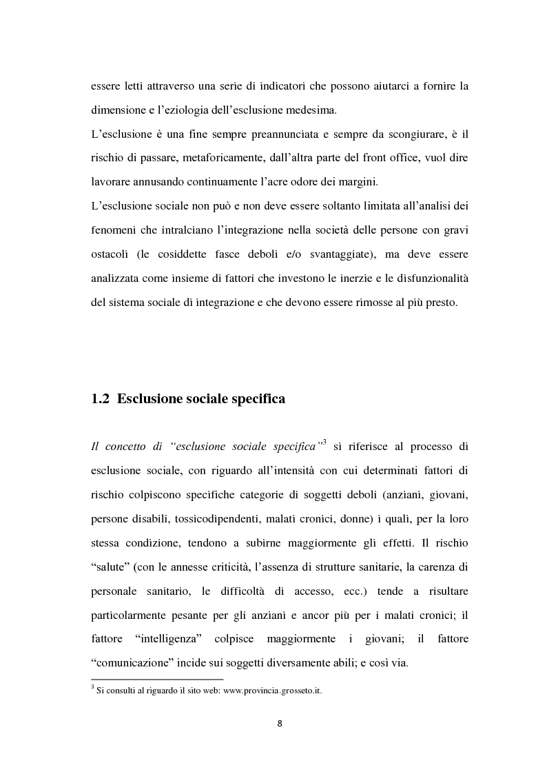 Anteprima della tesi: Politiche di inclusione sociale con particolare attenzione alla situazione abruzzese, Pagina 5