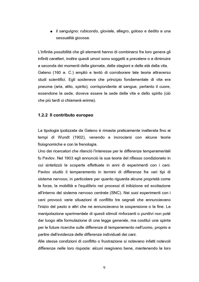 Anteprima della tesi: Temperamento e personalità nell'adulto. Proprietà psicometriche dell'Adult Temperament Questionnaire (ATQ), Pagina 6