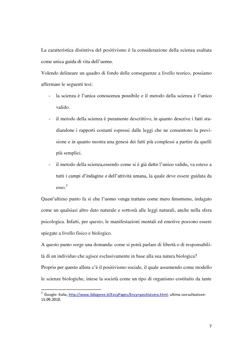 Anteprima della tesi: Da Lombroso ai giorni nostri: un profilo criminologico, Pagina 7