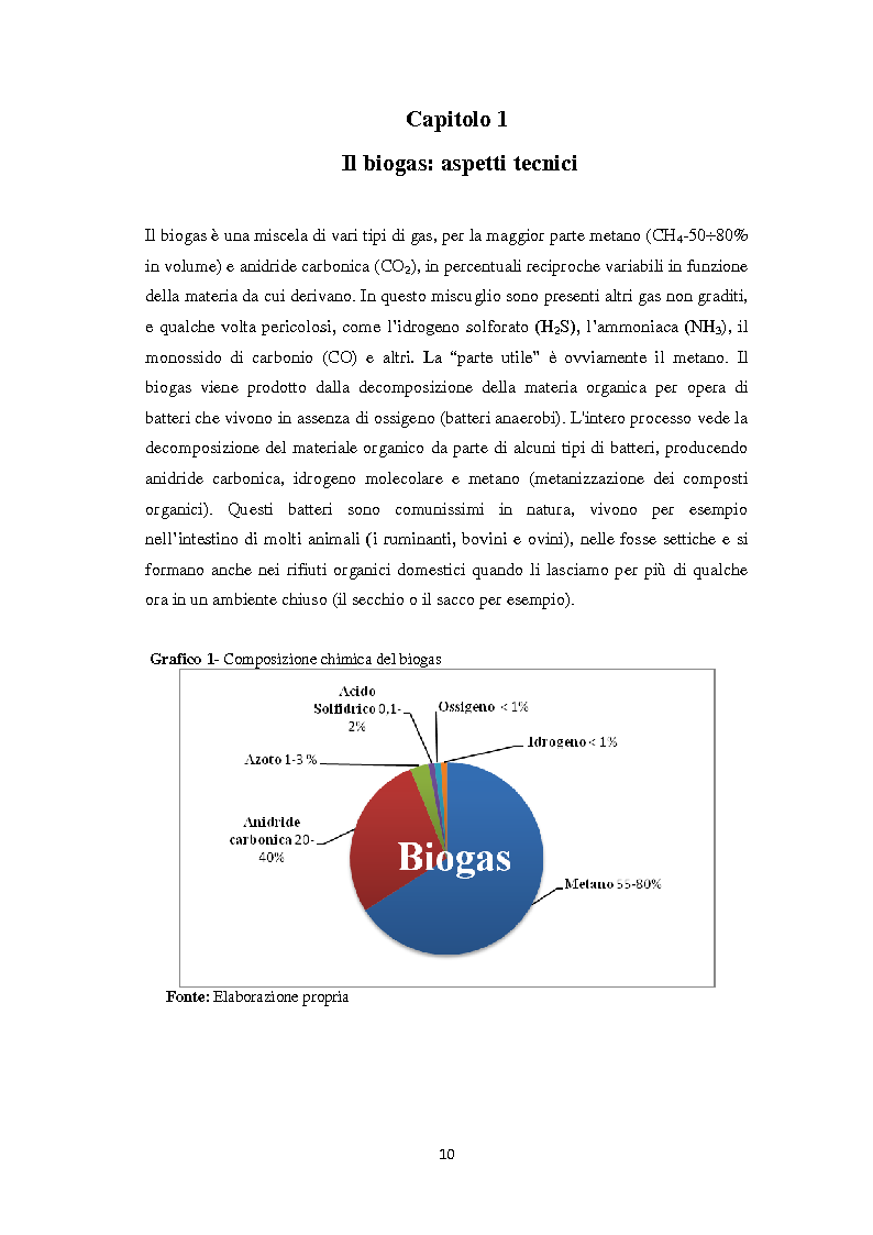 Anteprima della tesi: Biogas: tecnologie, incentivi, redditività ed impatto territoriale., Pagina 7