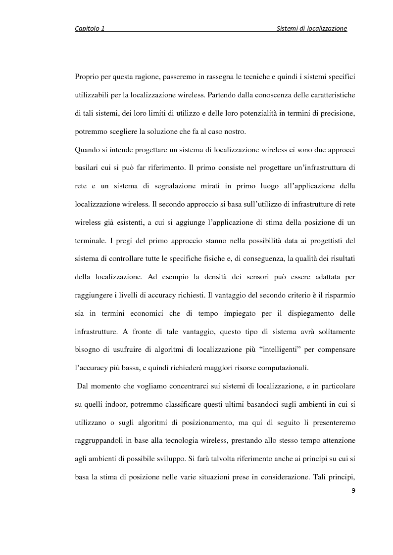 Anteprima della tesi: Localizzazione wireless in ambienti indoor per assistenza al parcheggio. Architettura di servizio e caratterizzazione statistica dell’ambiente elettromagnetico., Pagina 10