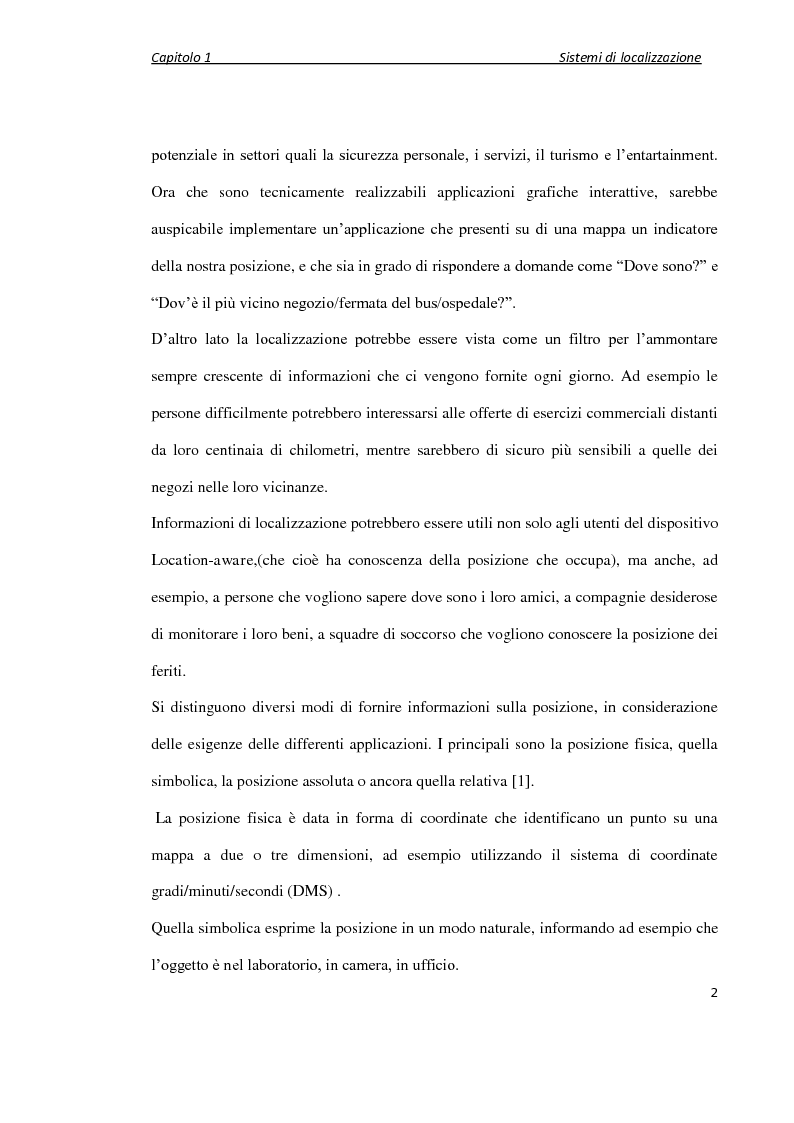 Anteprima della tesi: Localizzazione wireless in ambienti indoor per assistenza al parcheggio. Architettura di servizio e caratterizzazione statistica dell’ambiente elettromagnetico., Pagina 3