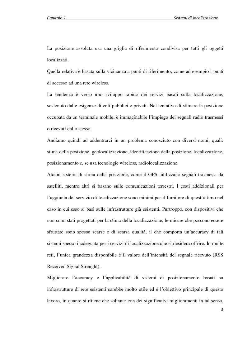 Anteprima della tesi: Localizzazione wireless in ambienti indoor per assistenza al parcheggio. Architettura di servizio e caratterizzazione statistica dell’ambiente elettromagnetico., Pagina 4
