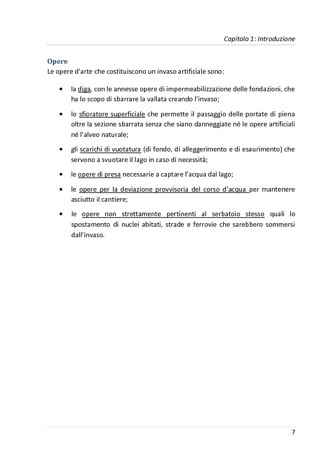 Anteprima della tesi: Progetto di una diga a gravità massiccia sul fiume Tevere, Pagina 4