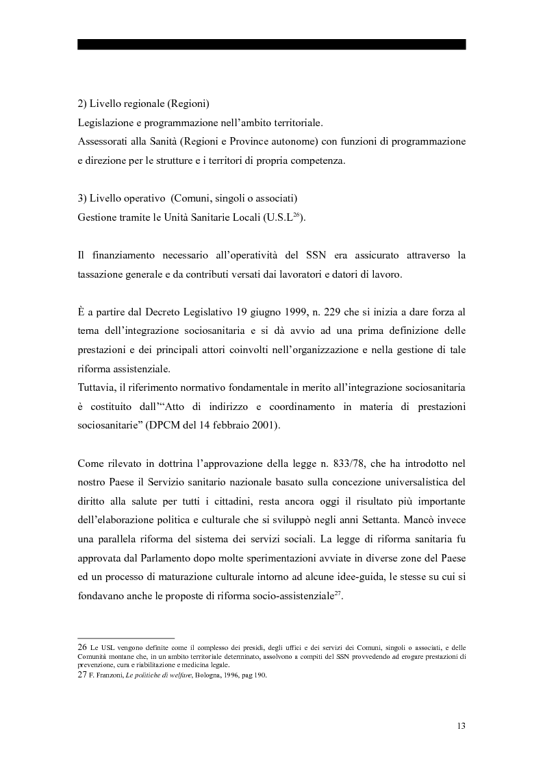 Anteprima della tesi: I servizi sociali: caratteri e profilo giuridico, Pagina 10