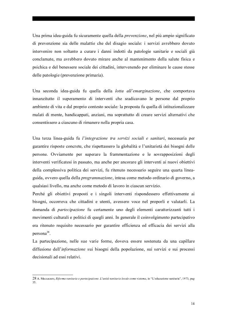 Anteprima della tesi: I servizi sociali: caratteri e profilo giuridico, Pagina 11