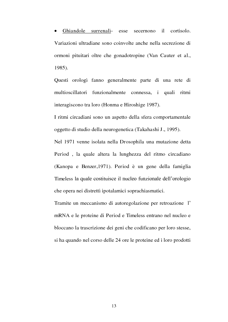 Anteprima della tesi: Ritmi ultradiani e attenzione sostenuta in compiti in modalità visiva, Pagina 10