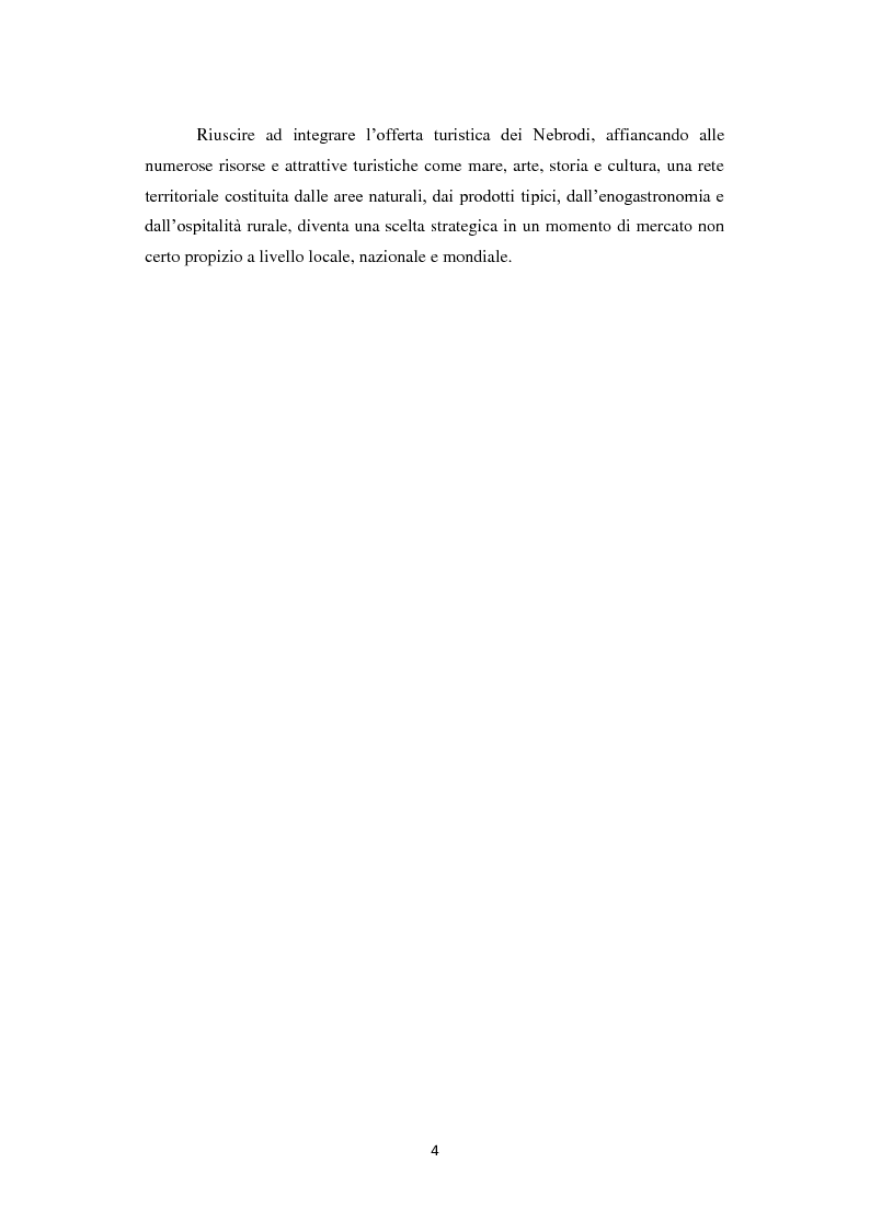 Anteprima della tesi: Parco dei Nebrodi: sviluppo sostenibile, cooperazione e turismo integrato, Pagina 4