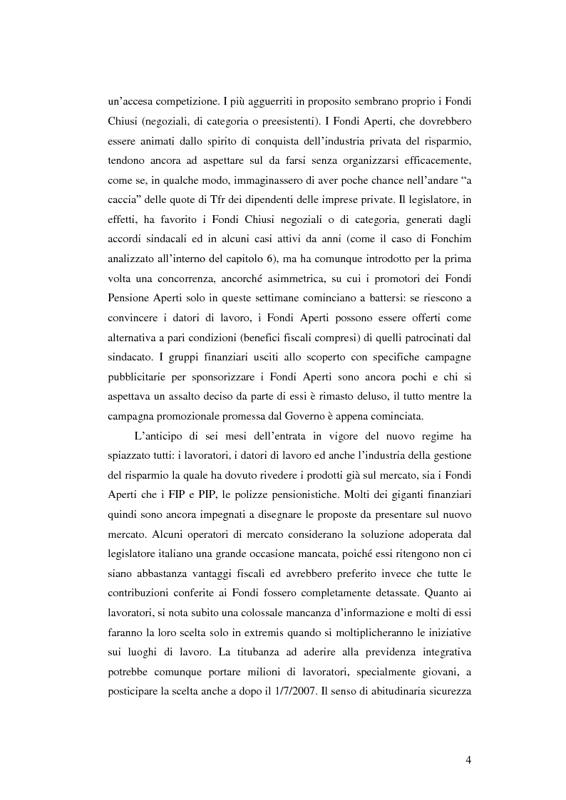 Anteprima della tesi: La Previdenza Complementare: mercato italiano e confronti internazionali, Pagina 5