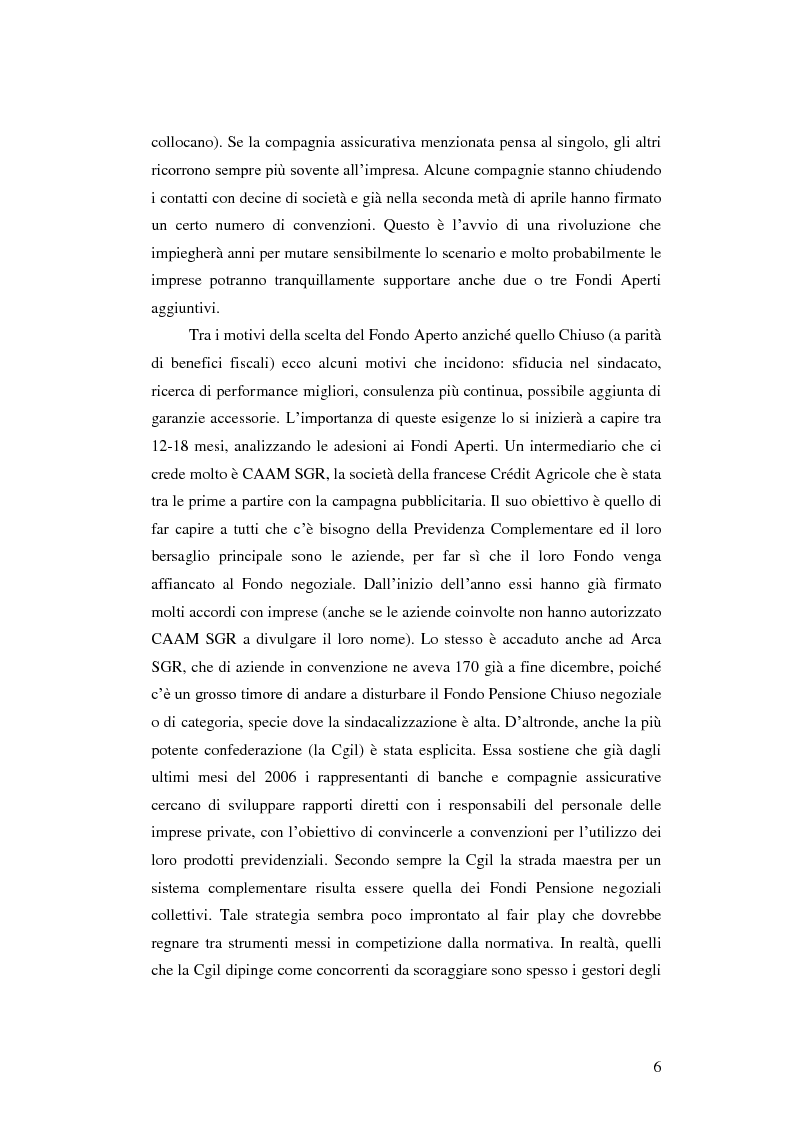 Anteprima della tesi: La Previdenza Complementare: mercato italiano e confronti internazionali, Pagina 7