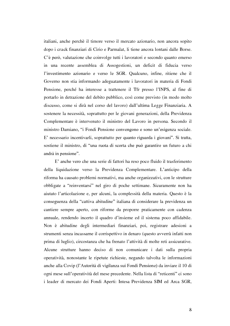 Anteprima della tesi: La Previdenza Complementare: mercato italiano e confronti internazionali, Pagina 9