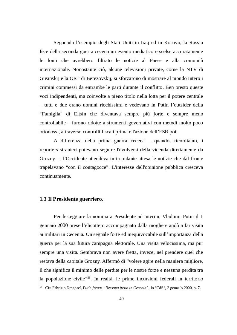 Anteprima della tesi: La Russia di Putin attraverso la stampa italiana (2000 - 2007), Pagina 11