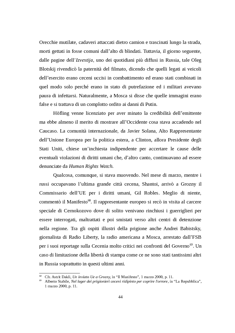 Anteprima della tesi: La Russia di Putin attraverso la stampa italiana (2000 - 2007), Pagina 15