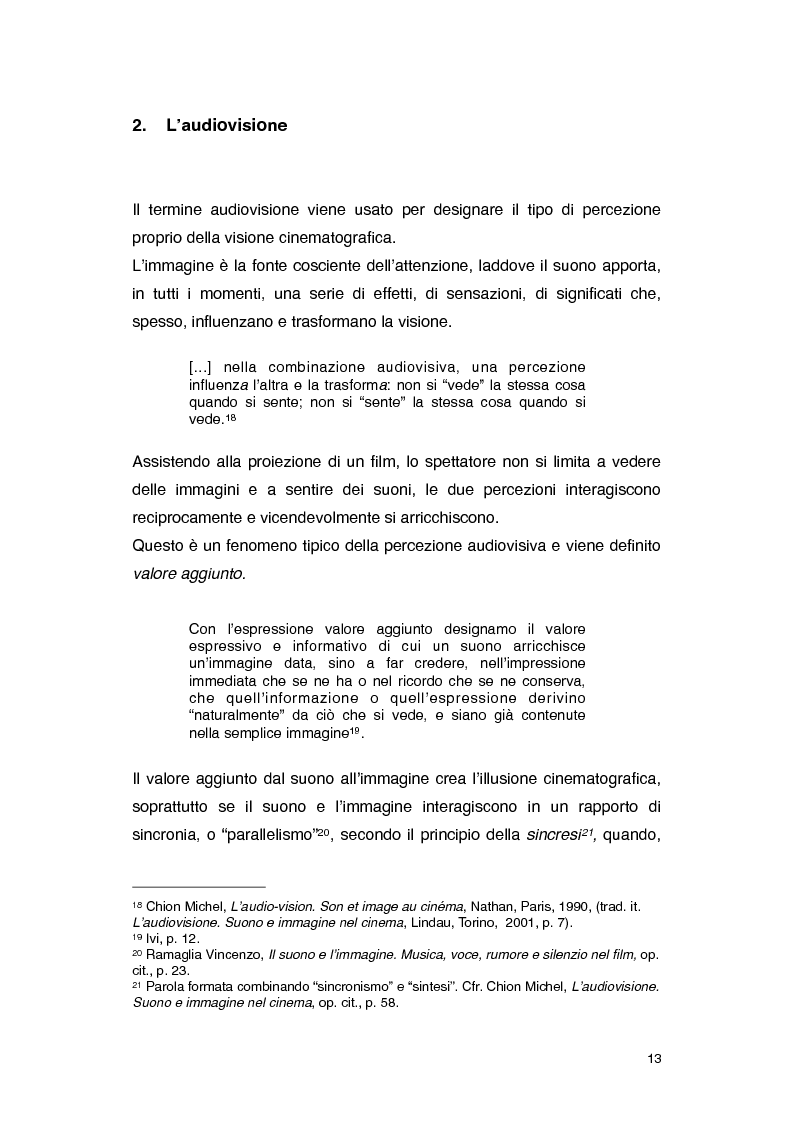 Anteprima della tesi: Il rumore nei film di Roman Polanski, Pagina 7