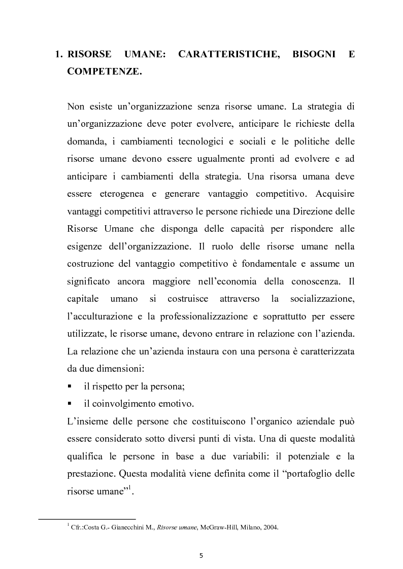 Anteprima della tesi: La gestione delle risorse umane nell'azienda autonoma delle Terme di Sciacca, Pagina 4