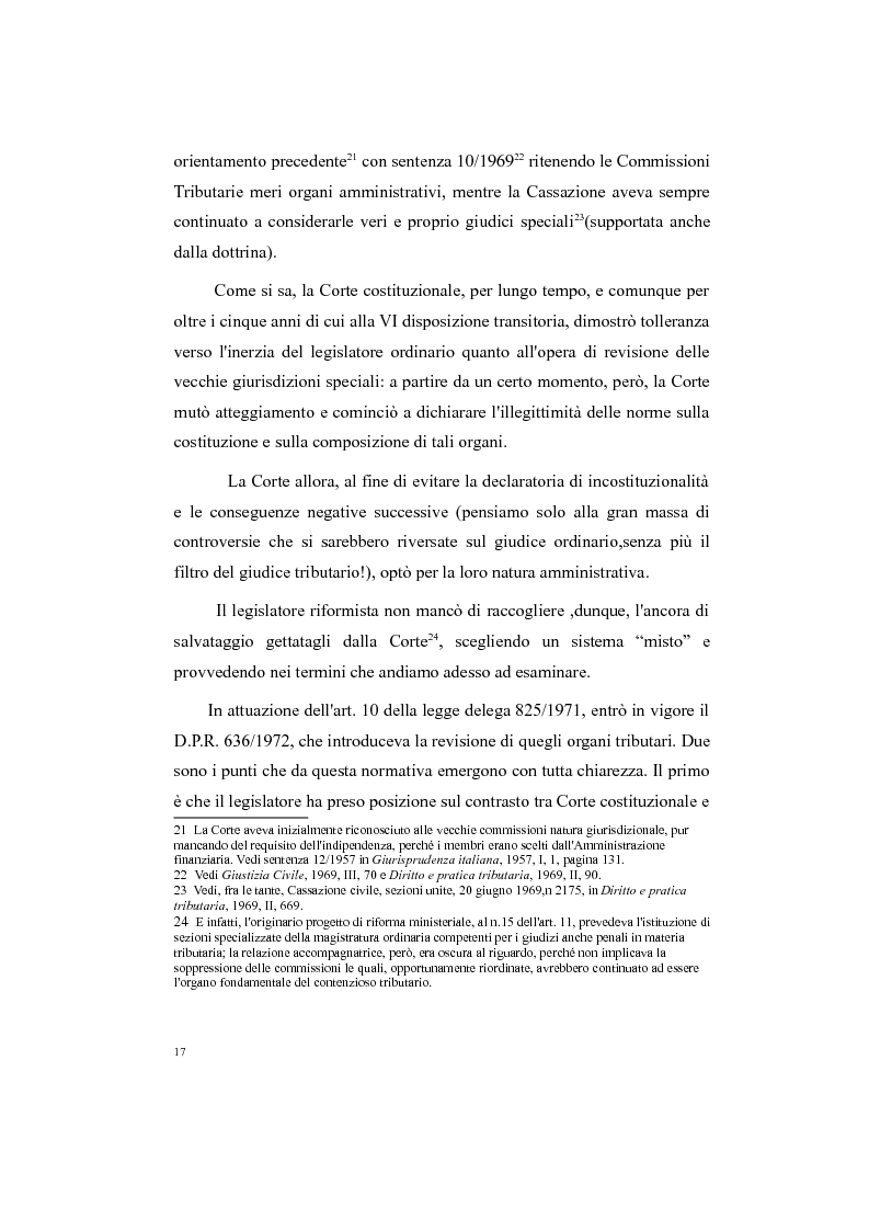 Anteprima della tesi: Il processo tributario: in particolare il Giudice Tributario., Pagina 13