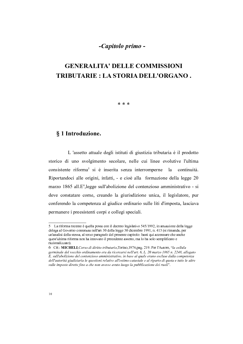Anteprima della tesi: Il processo tributario: in particolare il Giudice Tributario., Pagina 6