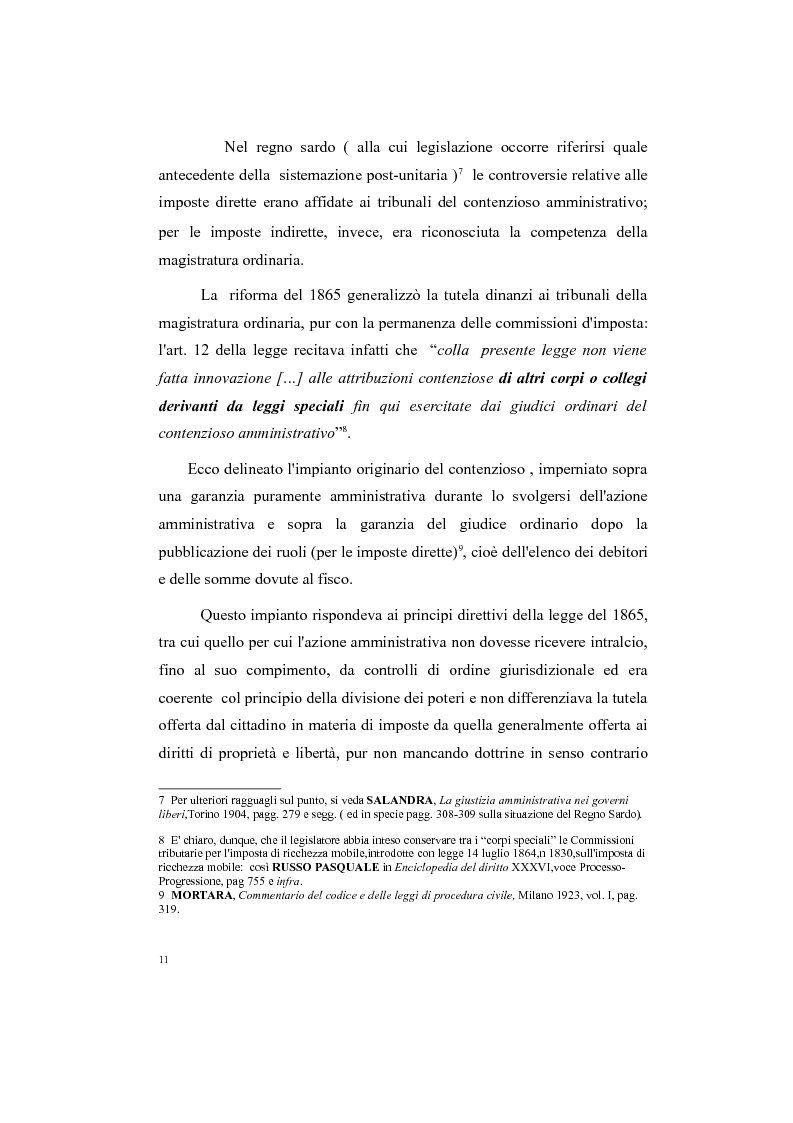 Anteprima della tesi: Il processo tributario: in particolare il Giudice Tributario., Pagina 7