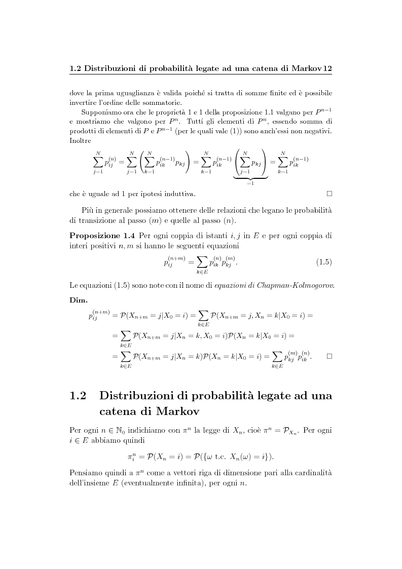 Anteprima della tesi: Catene di Markov e processi epidemici stocastici, Pagina 6