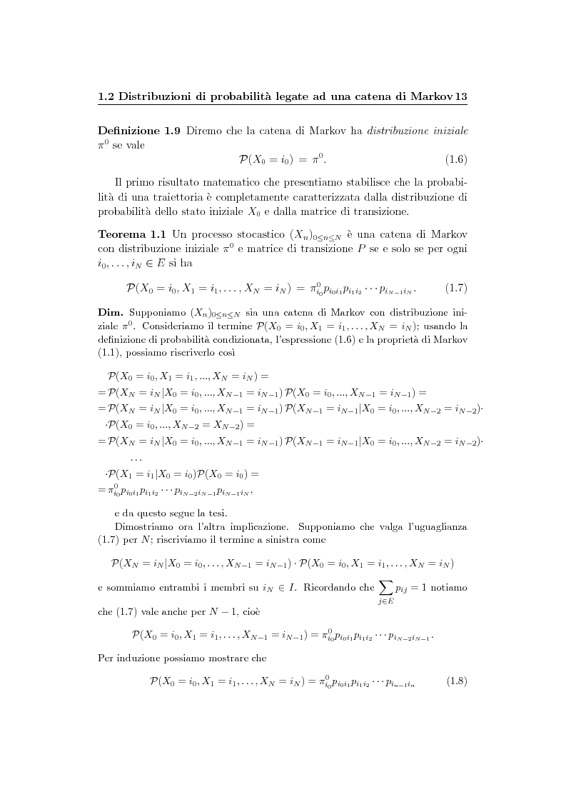 Anteprima della tesi: Catene di Markov e processi epidemici stocastici, Pagina 7