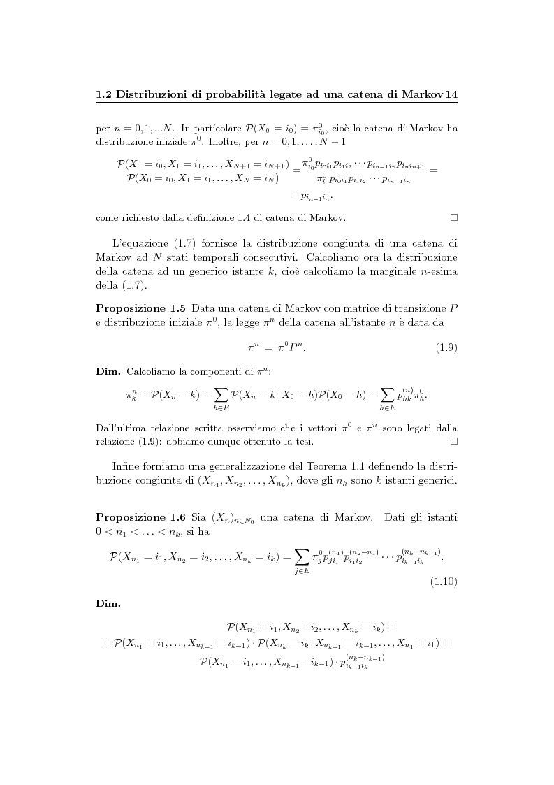 Anteprima della tesi: Catene di Markov e processi epidemici stocastici, Pagina 8