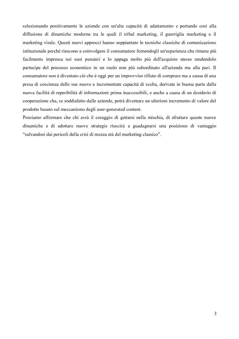 Anteprima della tesi: Strumenti di Marketing Non-Convenzionale, Pagina 4