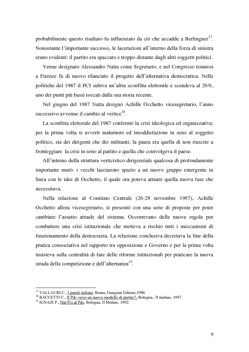 Anteprima della tesi: La Genesi del Partito Democratico, Pagina 10