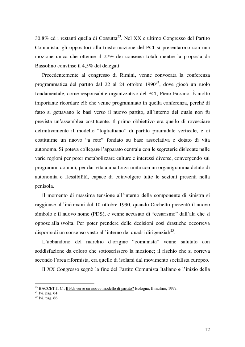 Anteprima della tesi: La Genesi del Partito Democratico, Pagina 13