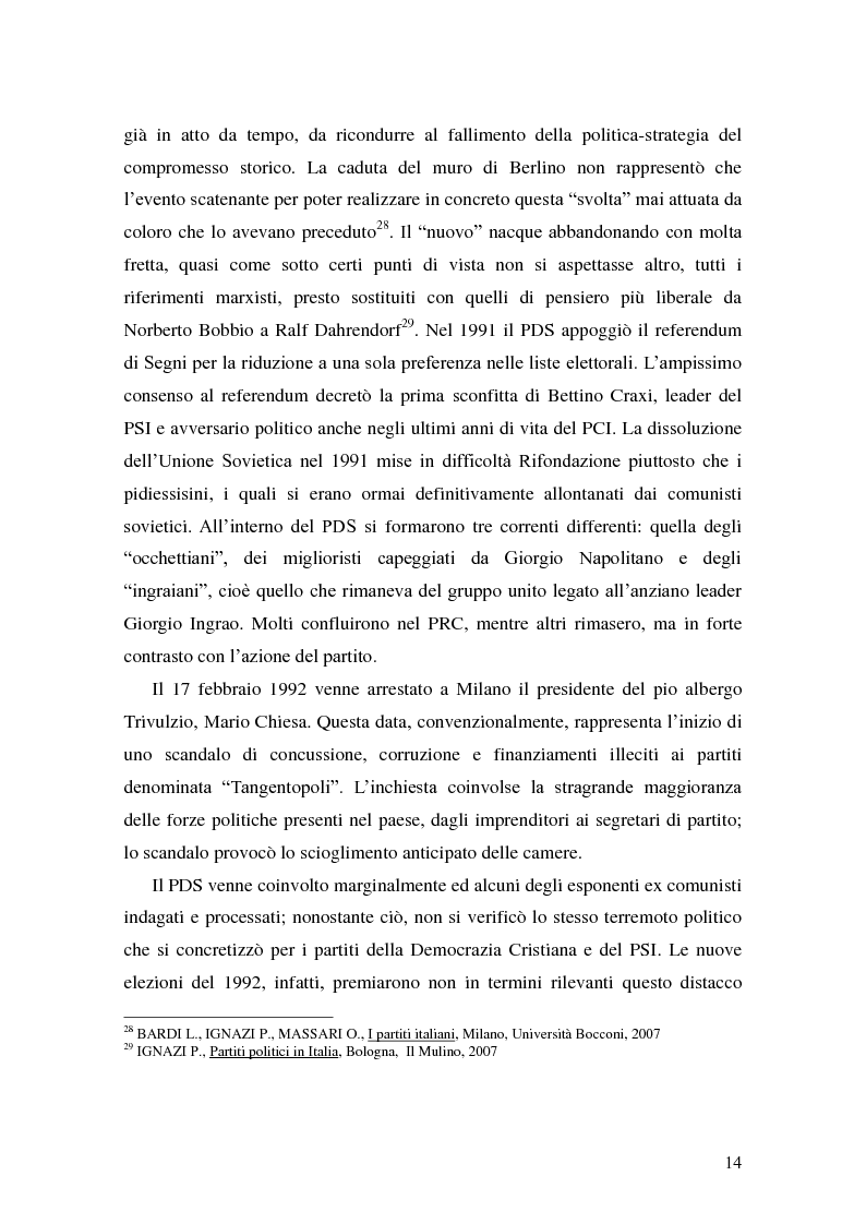 Anteprima della tesi: La Genesi del Partito Democratico, Pagina 15
