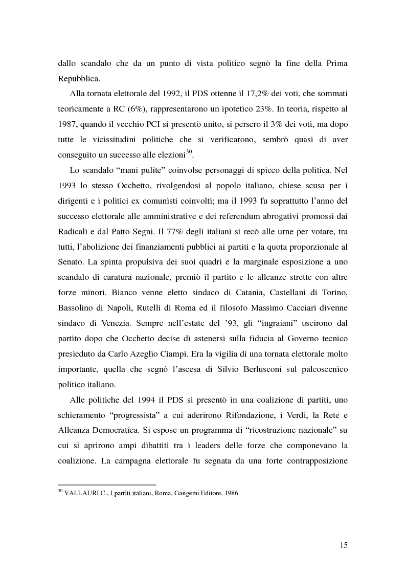 Anteprima della tesi: La Genesi del Partito Democratico, Pagina 16