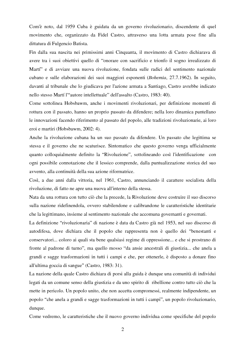 Anteprima della tesi: Nazionalismo e rivoluzione a Cuba: l'eredità di José Martí nella scuola elementare, Pagina 3