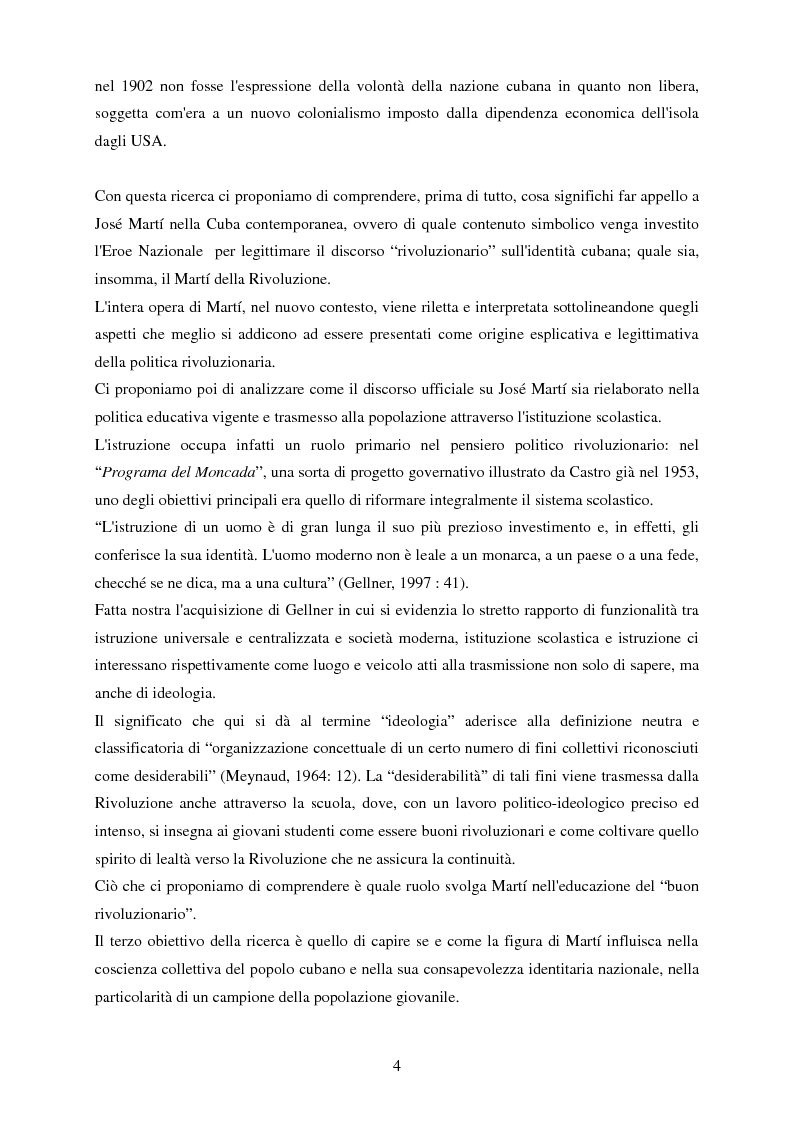 Anteprima della tesi: Nazionalismo e rivoluzione a Cuba: l'eredità di José Martí nella scuola elementare, Pagina 5