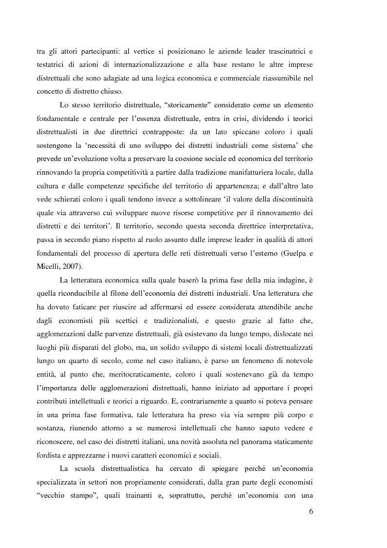 Anteprima della tesi: L’internazionalizzazione dei distretti industriali: il caso del tessile abbigliamento di Carpi, Pagina 4