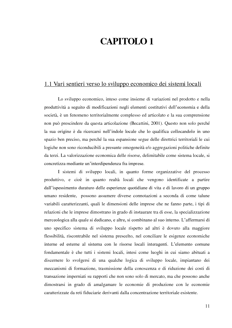 Anteprima della tesi: L’internazionalizzazione dei distretti industriali: il caso del tessile abbigliamento di Carpi, Pagina 9