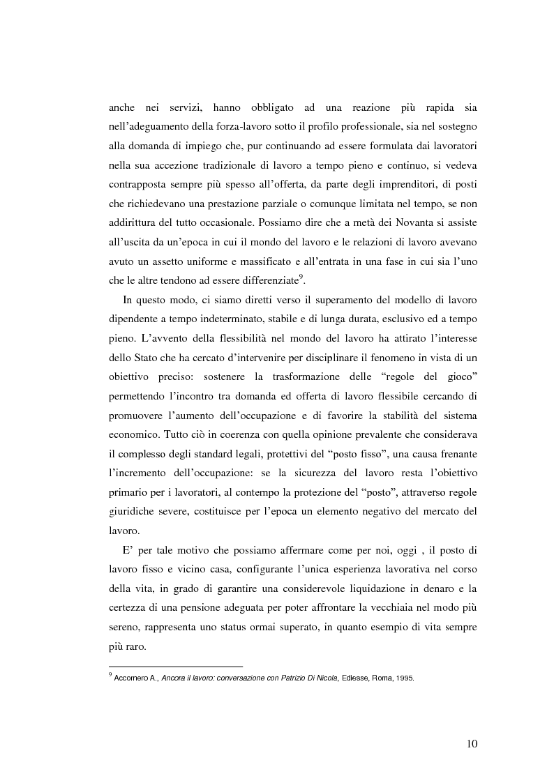 Anteprima della tesi: La diffusione dei contratti atipici: costi e benefici, Pagina 9