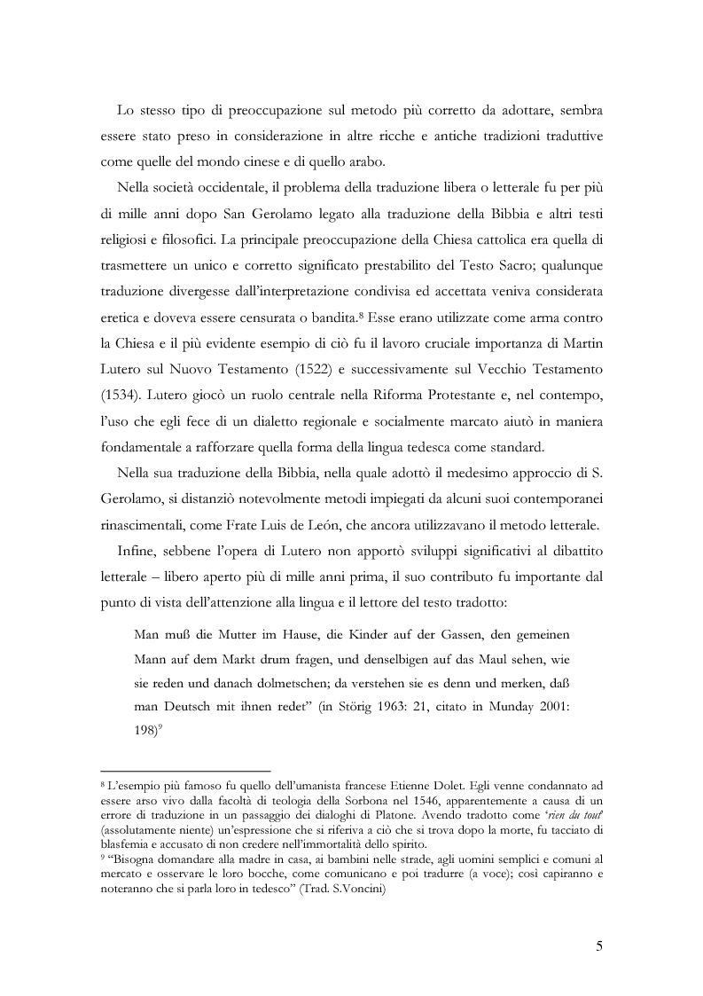 Anteprima della tesi: Scienza della traduzione e arte del doppiaggio. Analisi contrastiva dell’adattamento italiano per la pellicola “Los abrazos rotos” di Pedro Almodóvar, Pagina 9
