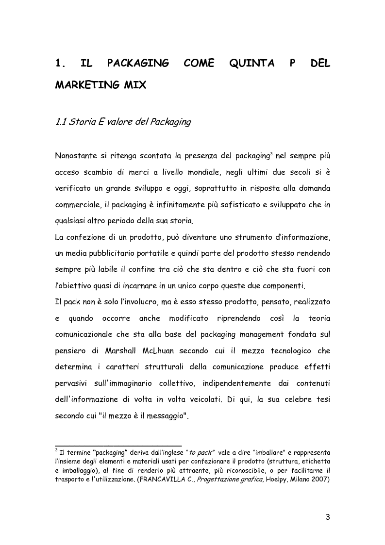 Anteprima della tesi: Comunicare con il packaging: le scelte in ambito semiotico dell'azienda agricola Trabucchi., Pagina 4
