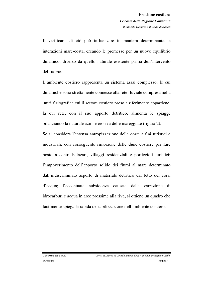 Anteprima della tesi: Erosione costiera. Le coste della Regione Campania - Litorale Domitio e Golfo di Napoli, Pagina 5