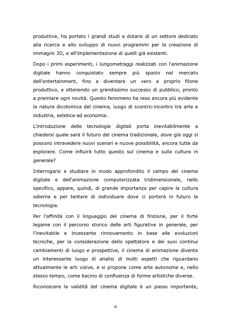 Anteprima della tesi: L'animazione digitale: storia, linguaggi, tecniche, Pagina 6