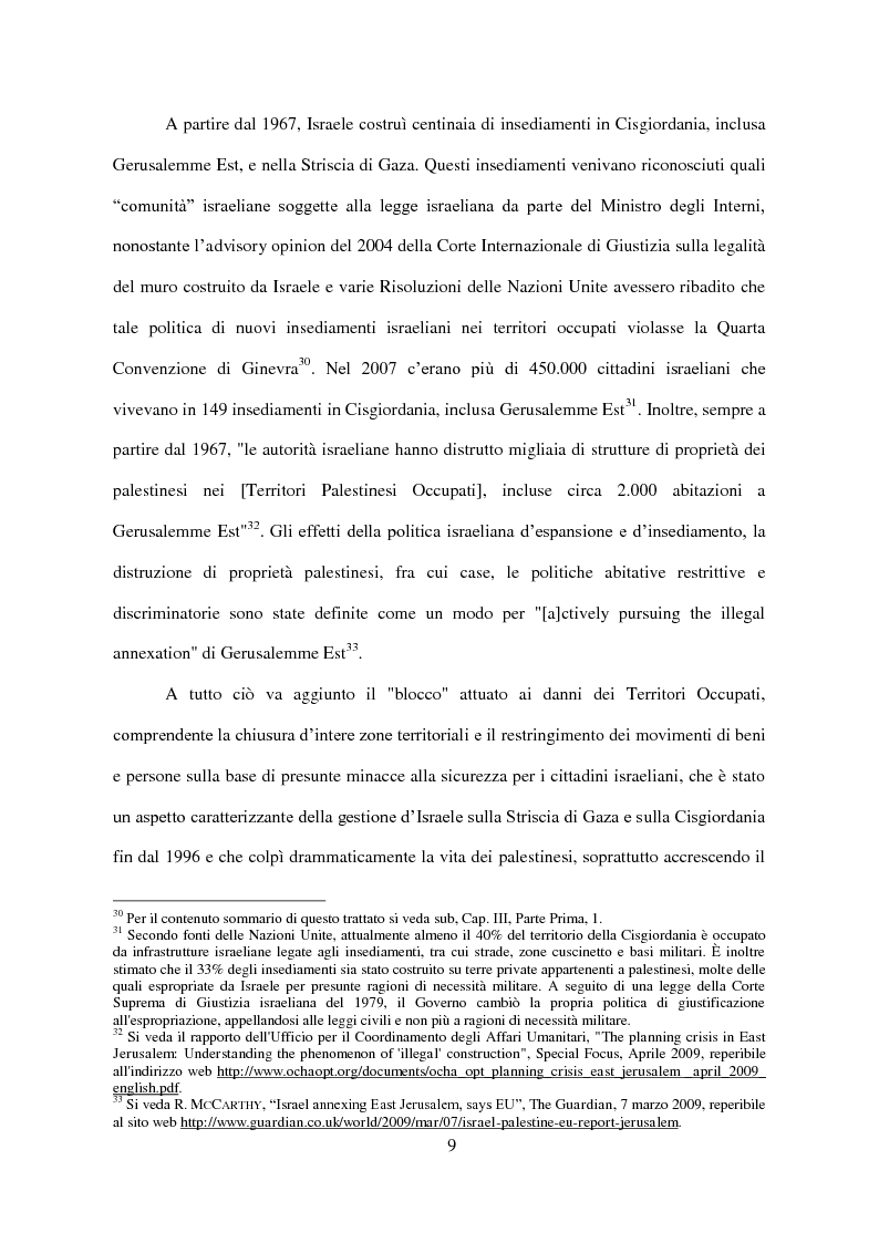 Anteprima della tesi: Il Conflitto di Gaza nel Diritto Internazionale, Pagina 10