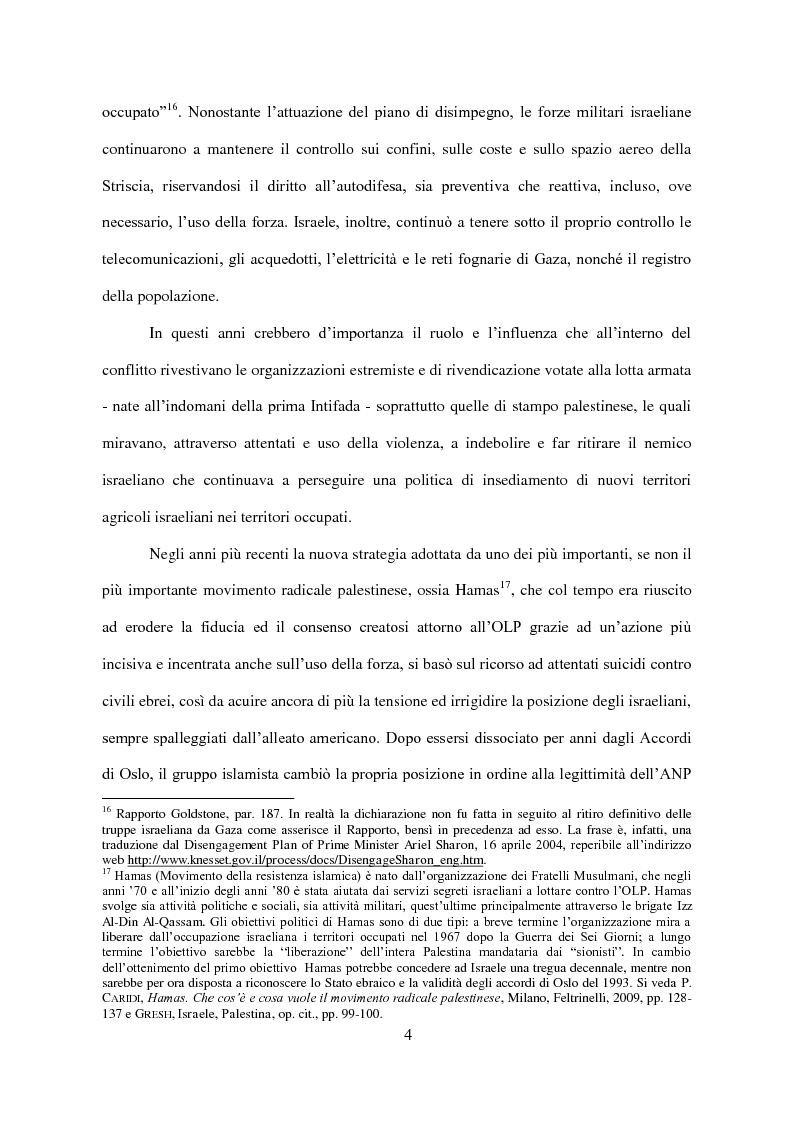Anteprima della tesi: Il Conflitto di Gaza nel Diritto Internazionale, Pagina 5