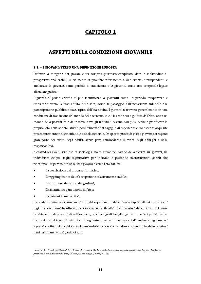 Anteprima della tesi: Giovani in Europa, giovani per l’Europa attraverso il programma Youth in Action 2007-2013: il ruolo del volontariato e dell’educazione non formale nell’integrazione europea, Pagina 6
