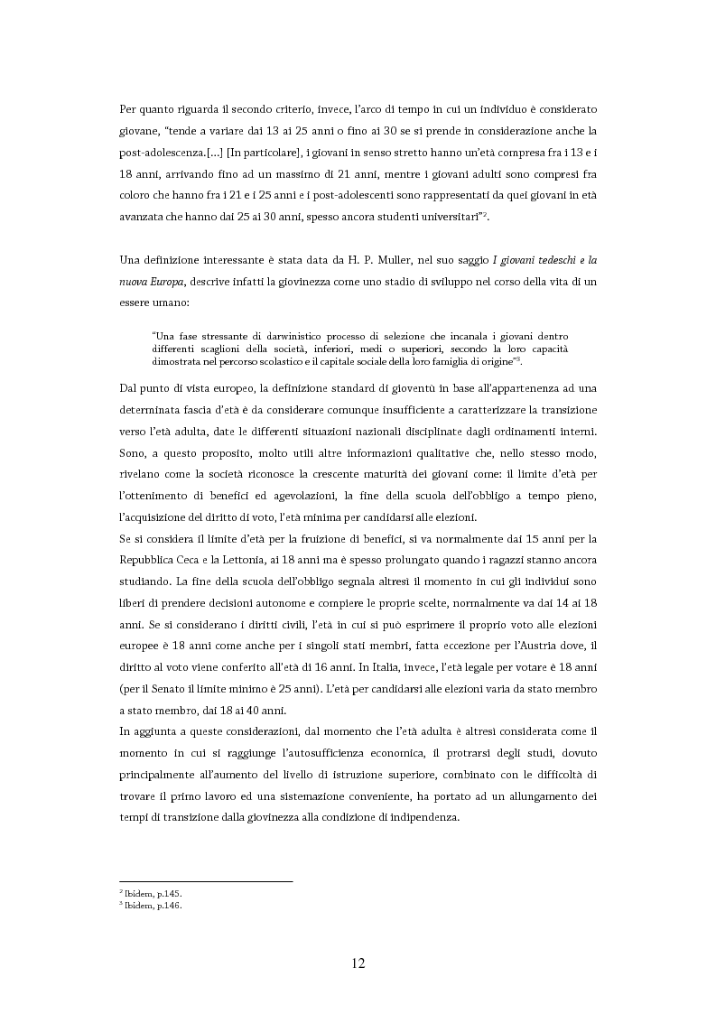 Anteprima della tesi: Giovani in Europa, giovani per l’Europa attraverso il programma Youth in Action 2007-2013: il ruolo del volontariato e dell’educazione non formale nell’integrazione europea, Pagina 7