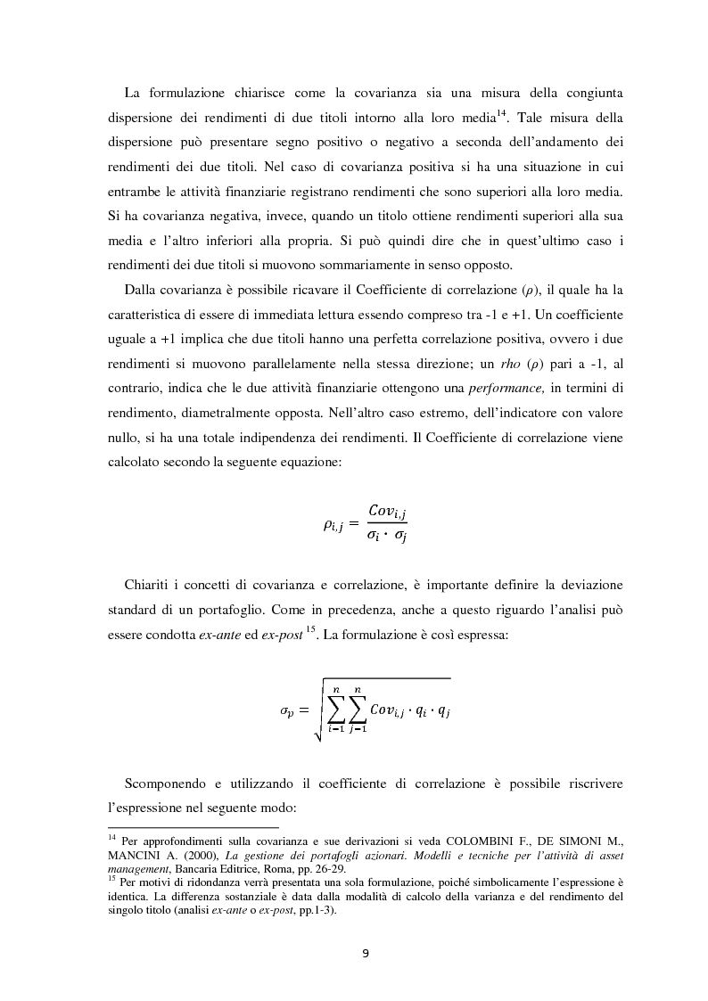 Anteprima della tesi: Scomposizione di portafogli finanziari e replica attraverso Exchange Traded Funds, Pagina 10