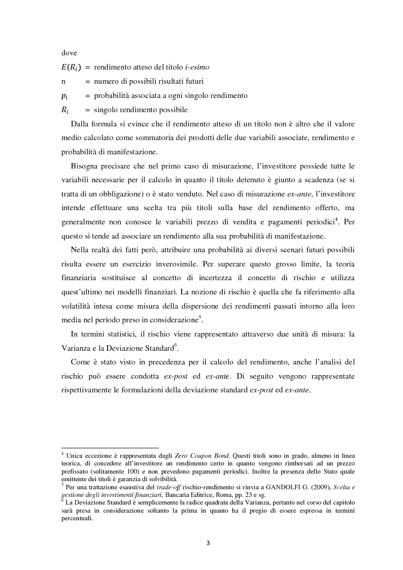 Anteprima della tesi: Scomposizione di portafogli finanziari e replica attraverso Exchange Traded Funds, Pagina 4